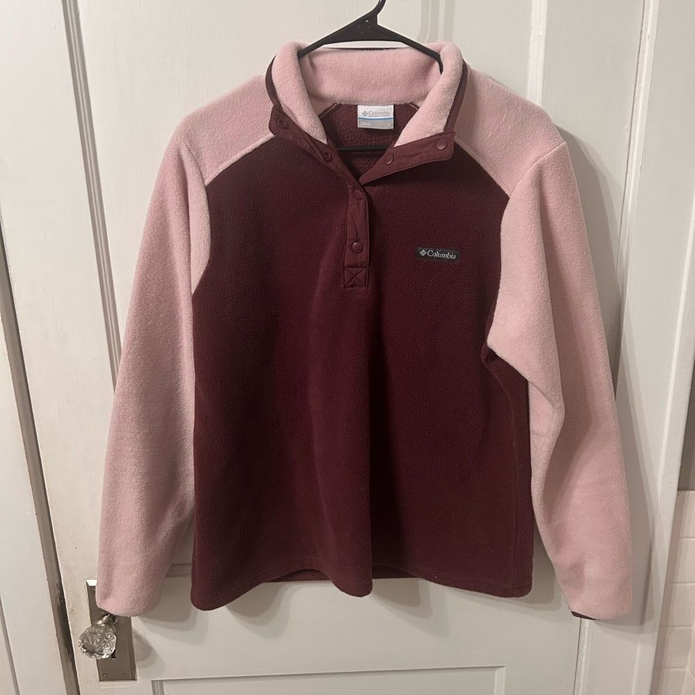 Columbia Pink and Burgundy Sweatshirt